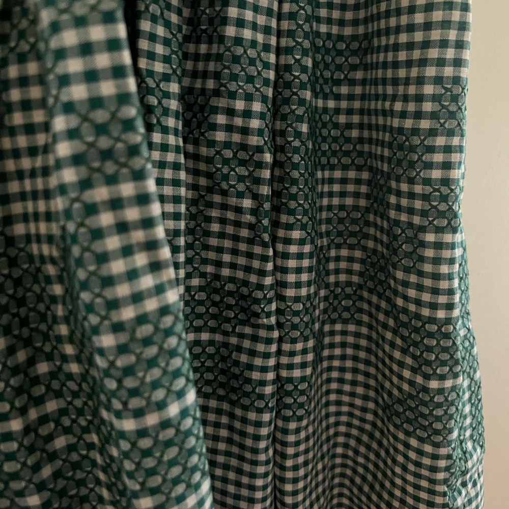 Green Checkered Women's Dress - Picture 5 of 8